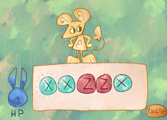 The button press pattern begins!